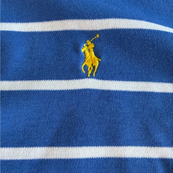 Polo Ralph Lauren Blue Striped Men’s Polo Shirt - Picture 2 of 8